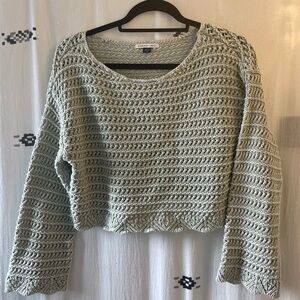 AE Ballet Neck Open Knit Sweater